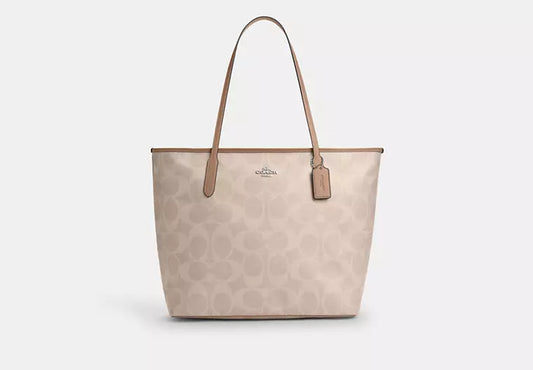 Large City Tote Bag In Maxi Signature Canvas