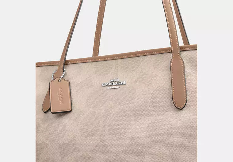 Large City Tote Bag In Maxi Signature Canvas
