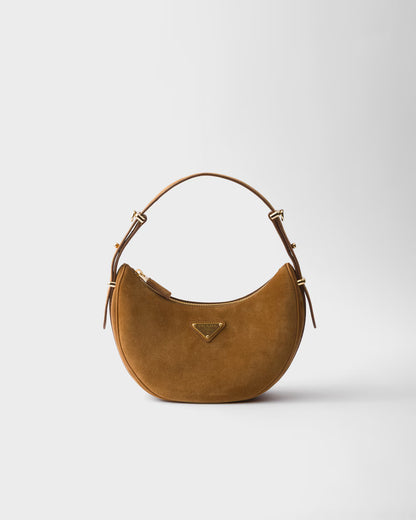 Arqué suede shoulder bag