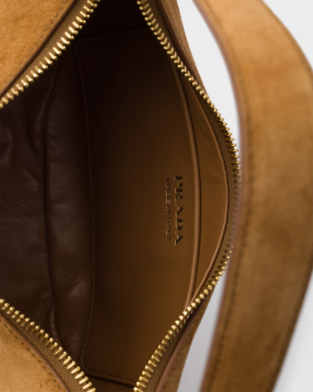 Arqué suede shoulder bag