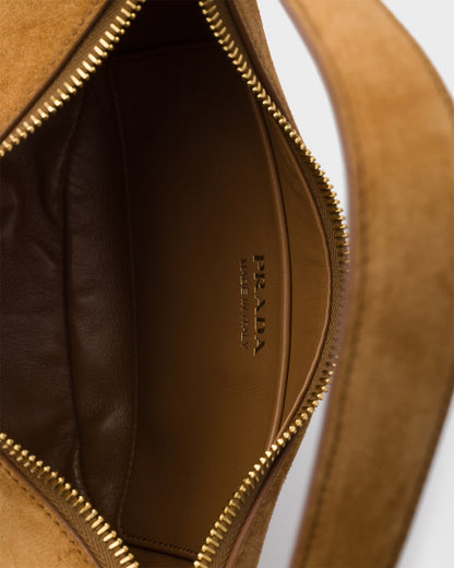 Arqué suede shoulder bag