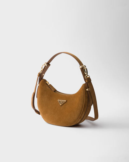 Arqué suede shoulder bag