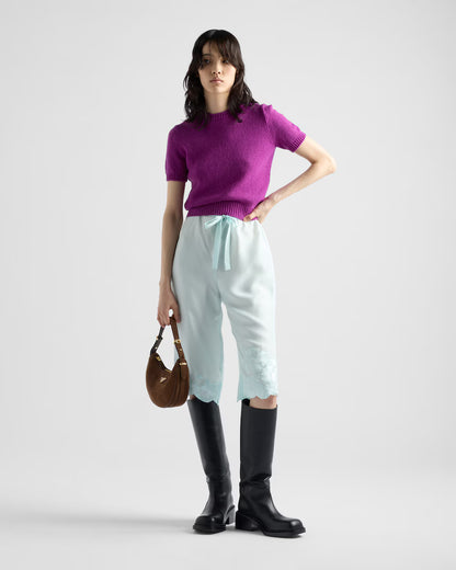 Arqué suede shoulder bag Cocoa Brown
